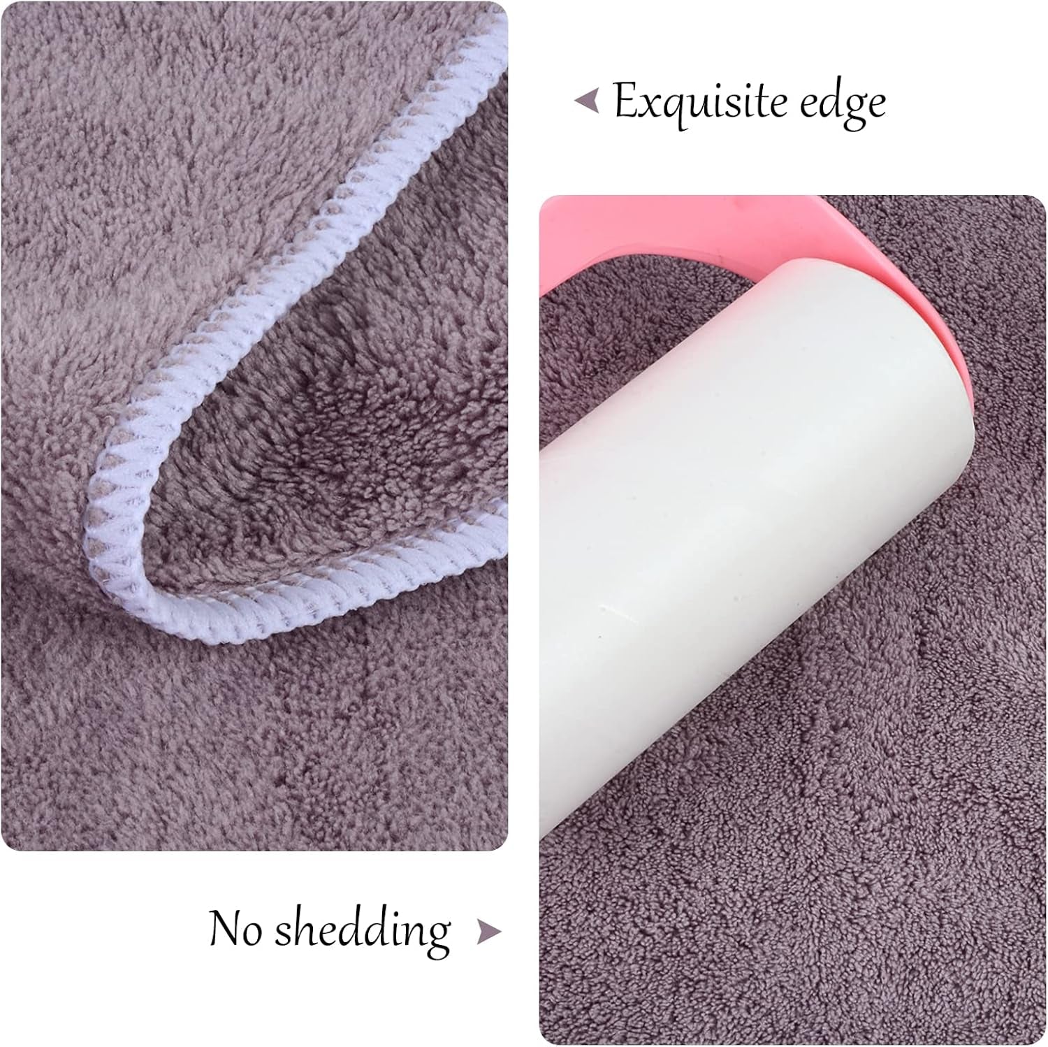 Dog Towel Absorbent Microfiber Pet Bath Towel for Dogs & Cats Purple | Quick Dry Dog Drying Towel Large 30X50 Inch with Paw Print, Machine Washable