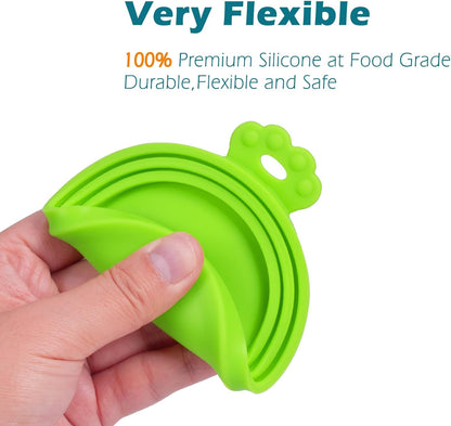 5 Packs Pet Food Can Covers Lids, Universal Size for Dog Cat Food | Silicone, 1 Fit 3 Standard Size Can Tops, Can Topper for Wet Food, BPA Free, Dishwasher Safe